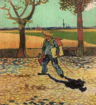  Vincent Decoraci%C3%B3n Paredes - Autorretrato en el camino a Tarascón Vincent van Gogh